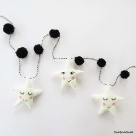 Monochrome Star Garland