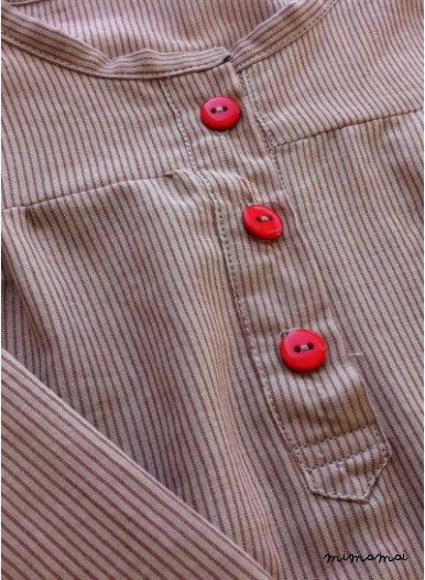 Microstripe dress