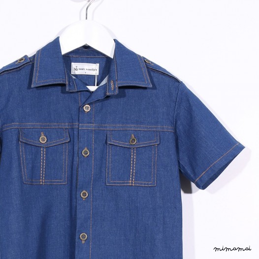 Short-sleeved Hunting Shirt denim