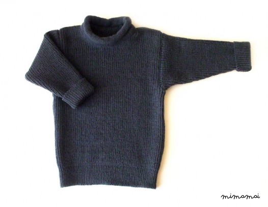 Babies/Children's knitted lambswool roll-neck Sweater/Jumper/Pullover