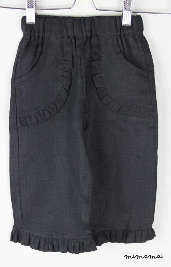 Fleurs linen trousers