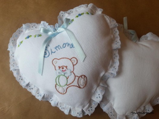 Cuori nascita personalizzati GEMELLI. Regalo nascita