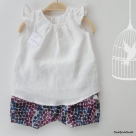 Linen Blouse and Bloomers Set