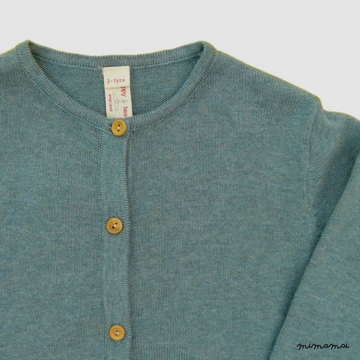 Chloe Cotton Cardigan - Sea Green