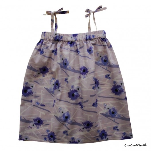 Pip Sundress - Summer Blooms - Bluebell