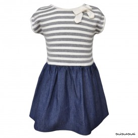 Kira Dress Grey Cream