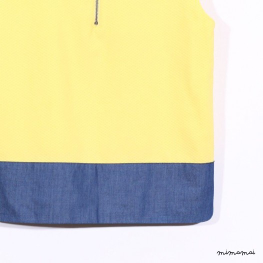 Sleeveless Boxy Top yellow