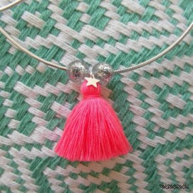 Necklace "Magic Pom Pom" Silver 925