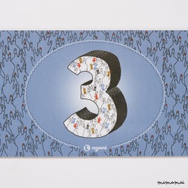 Breakfast platter #3 light blue