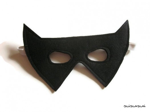 Bat - Halloween maschera - maschera di Batman - Superhero Mask - Maschera di feltro nero 2