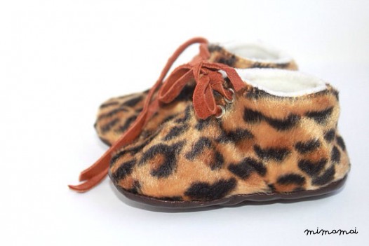 18-24 Months Slippers / Baby Shoes Lamb Leather
