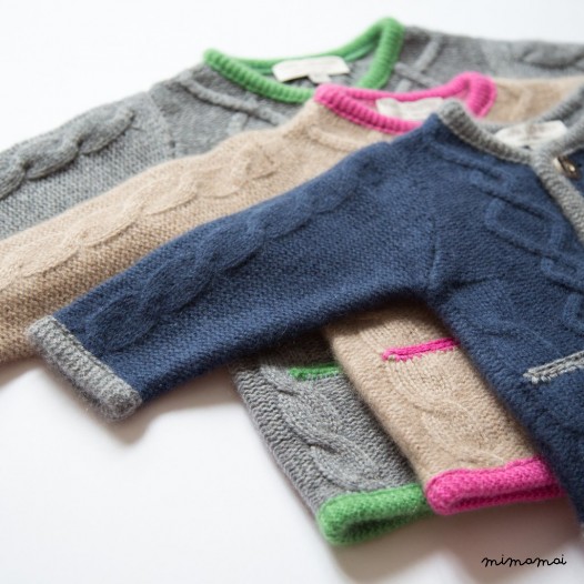 Aran Cardigan Navy