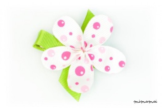 Allie Pink Bubbles Petal Hair Clip