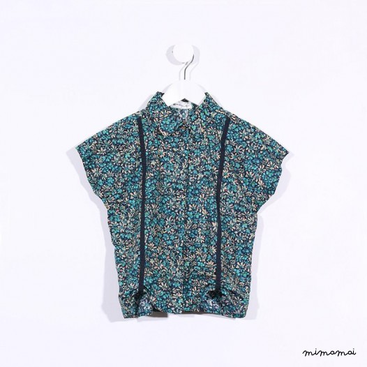 Suspenders Shirt floral green