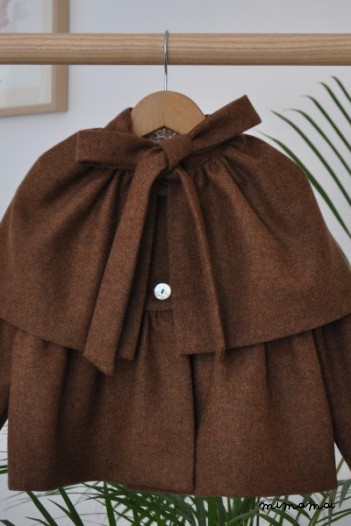 Coat girl...Baby Girl Jacket.. Little Girl..Winter Jacket..Brown