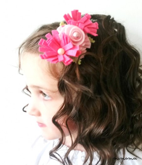 Felt Flower Hair Clip