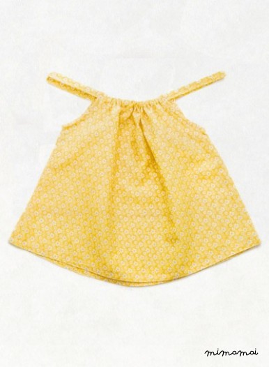 Yellow strap top