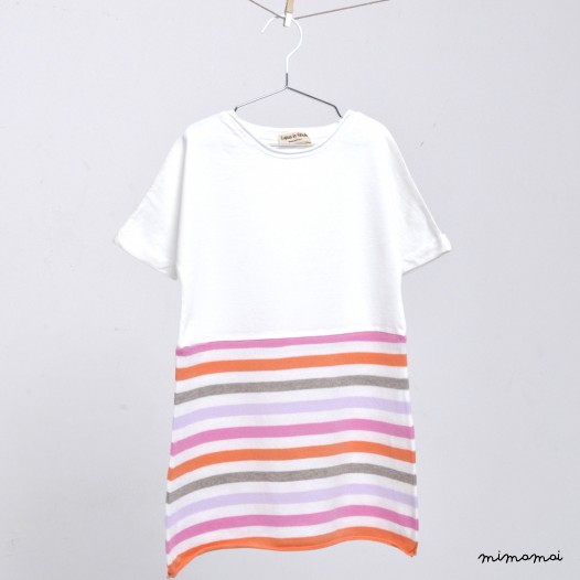 Abito Ciliegia Latte Multicolor