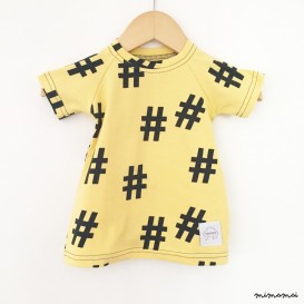 Organic hastag tunic dress