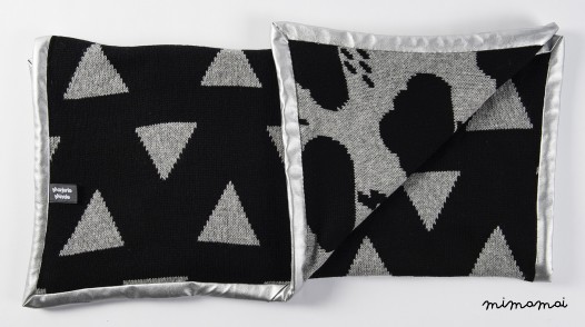 Baby Blanket, Cloud Blanket, Triangle Blanket, Monochrome Nursery, Modern Nursery, Baby Gift,