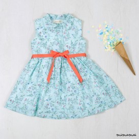 Baby toddler dress, Dress in floral print, Young dress, Print floral dress