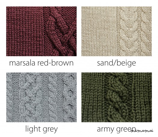 Hand-knitted Girl's Poncho, Merino wool poncho