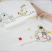 Pinocchio set 2 asciugamani di bambino, ricamato a mano, bagno asciugamano