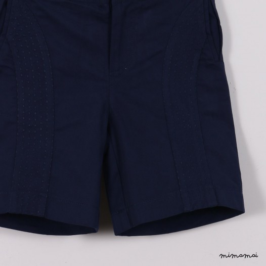 Panelled Shorts blue