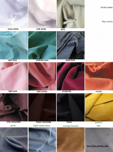 Natural cord jacket. Many colors