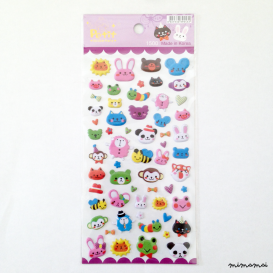 Bubble 3D Animal stickers