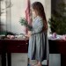B & W SMOCK DRESS