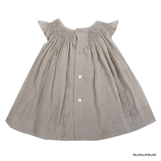 Grey dress girl, Dress girl pink suit, Smocked dress