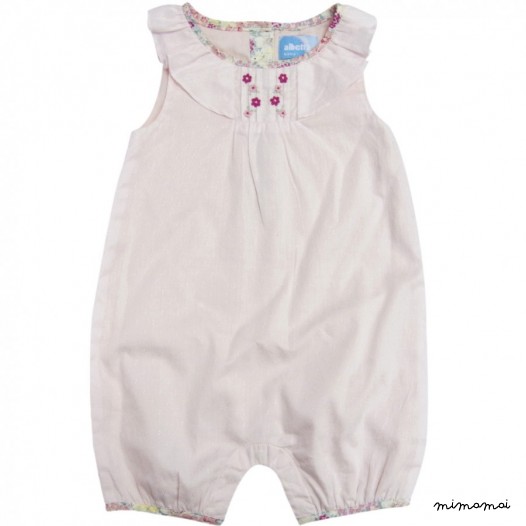 Embroidered Jacquard Romper
