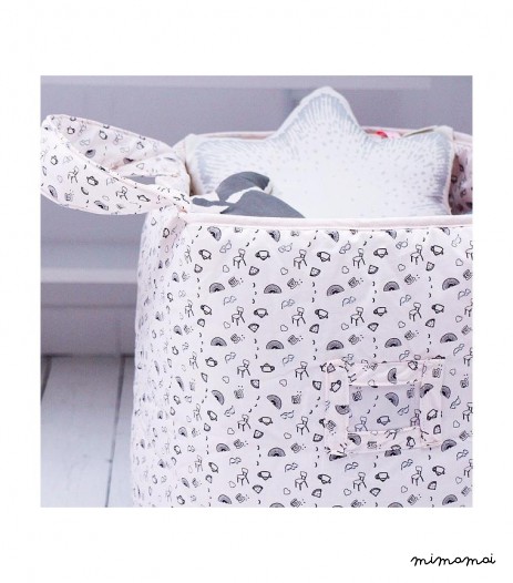 PANIER &Agrave; JOUETS TEA ROSE POUDRE