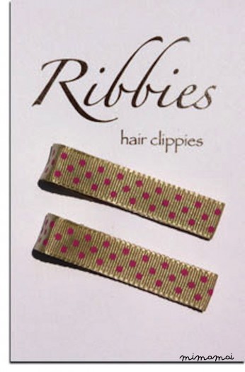 Pair of Allie Small Dots Hairclips