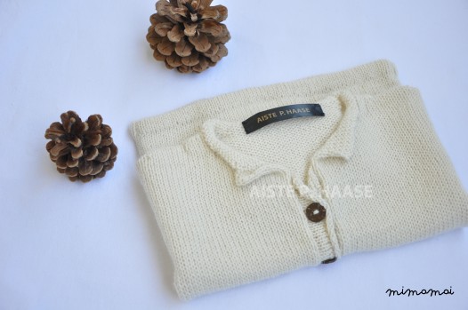 Baby jacket from baby alpaca wool