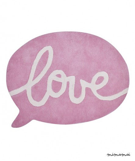 Tapis b&eacute;b&eacute; fille rose Love
