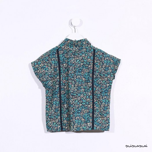 Suspenders Shirt floral green