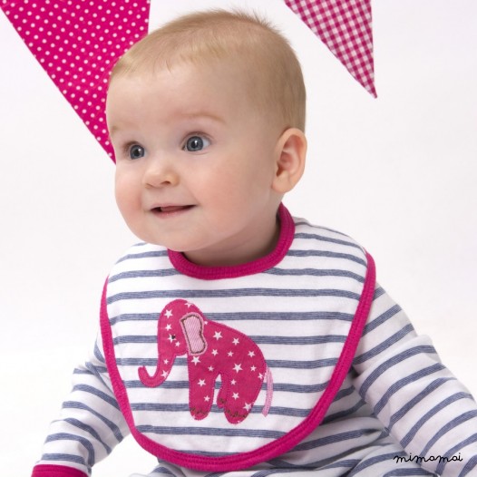 Pink Eli Bib