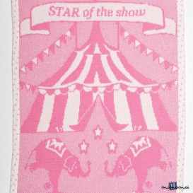 Personalised Baby Blanket, Circus Baby Blanket, Circus Nursery, Baby Gift, Knitted Baby Blanket