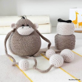 MONKEY AMIGURUMI CROCHET KIT