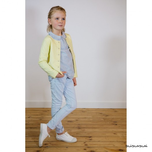 Veste fille jaune Calixte