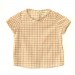 Gingham Cream Blouse