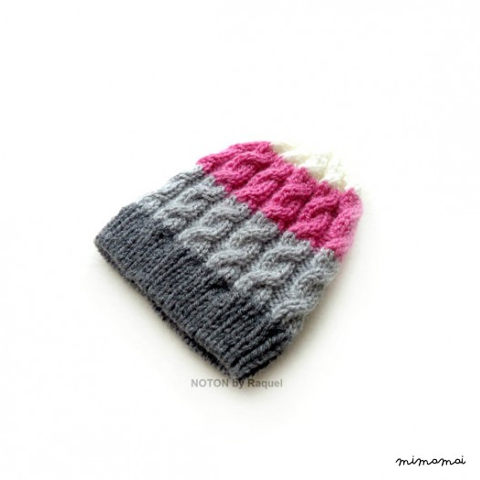 Babys, ragazze Beanie, inverno berretto a trecce