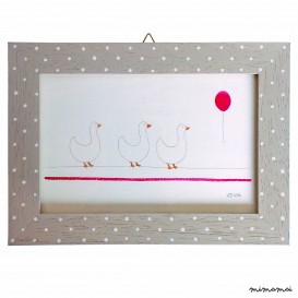 Quadretto oche 18x13