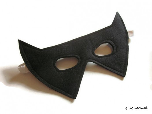 Bat - Halloween maschera - maschera di Batman - Superhero Mask - Maschera di feltro nero 2