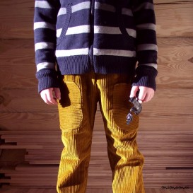 Orange brown cord pants