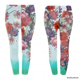 GIRLS - Whale Flowers Girl leggings