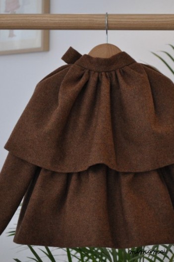 Coat girl...Baby Girl Jacket.. Little Girl..Winter Jacket..Brown