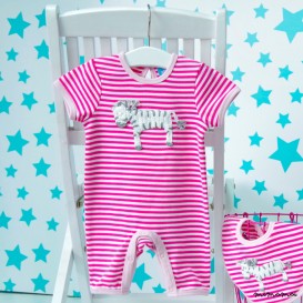 Crochet Zebra Romper